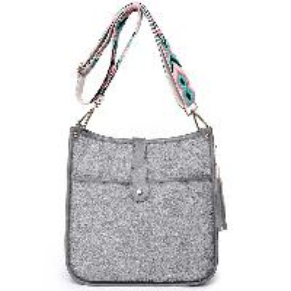 Gray Crossbody / Shoulder Bag